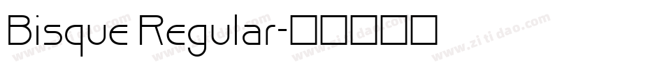 Bisque Regular字体转换